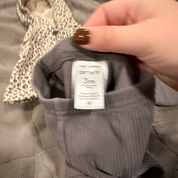 Carter's Gray Ribbed Baby Set - Picture 4 of 5